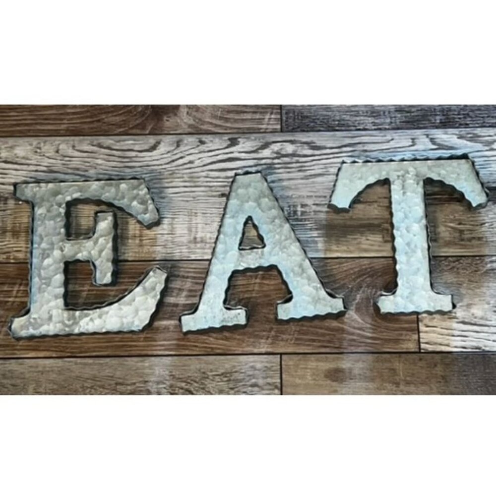 Galvanized Free Individual Standing Hanging Decorative Metal Letters